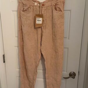 Magnolia Pearl Pink Star Embroidered Trousers